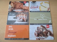 6 x Geschenkkarte "BÄCKEREIEN" leer