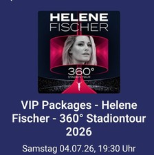 Golden Circle 2x Sitzplatz Tickets Helene Fischer Hamburg 360ºTour 4.7.26     