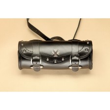 Motorrad Leder Toolbag Werkzeug Rolle Tasche Schwarz Chopper 30 cm WZ4