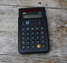 Braun Design ETS 77 solar Taschenrechner calculator 4777 Rams 1987 Deutsche Bank