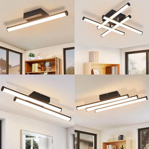 Led deckenlampe schwarz 3000k - deckenlampe,
