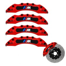 4x Bremssattelabdeckungen Rot