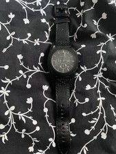 Fossil Herren-Armbanduhr Analog Leder Schwarz FS-4617