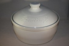 Brottopf rund 30 cm weiss