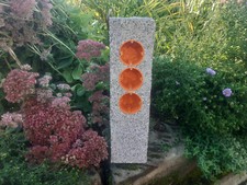 Gartensteckdose Granit Stele