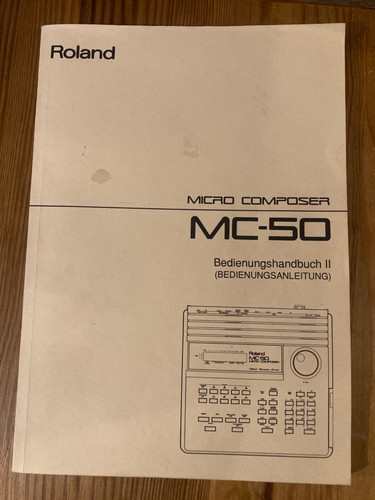 Roland bedienung - roland, mc-50