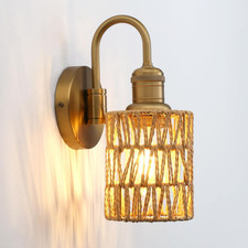 Vintage Schwanenhals Rattan