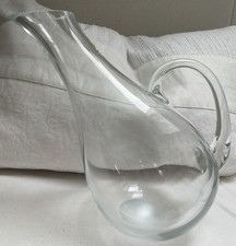 Leonardo Weinkaraffe Dekanter Massivglas, schräg, satinierter Boden, unbenutzt
