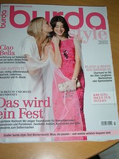 Schnittmuster Burda 3/2013 Kindermode Brautmode Plusmode in schwarz weiß elegant