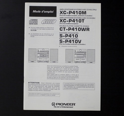 Original pioneer p410m - pioneer, xc-p410m
