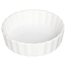 Kleine Auflaufform, Ø 12 cm, Keramik, weiß