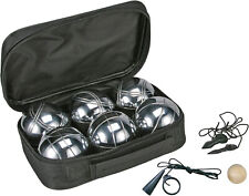 Boule Set Boccia Turnier Petanque Tasche Bouleset 6 Kugeln Metallkugeln