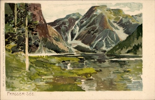 Künstler litho braies prags - braies,