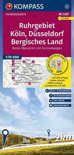 Kompass fahrradkarte 3367 - kompass,