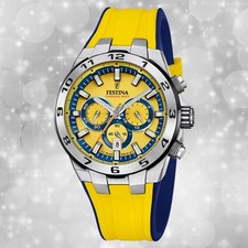 Festina Herrenuhr Silikon gelb