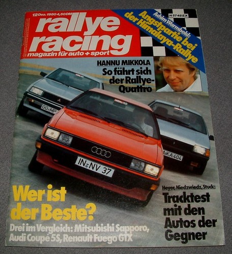 Rallye racing 1980 audi - racing,