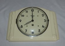 KIENZLE alte Küchenuhr - Wanduhr - mechanisch, Keramik Vintage