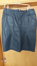 Damenrock Miss Astor Gr. 42 Farbe Marine Echt Leder