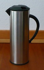 Isolierkanne/Thermoskanne, 900 ml, Edelstahlbehälter mit Glaseinsatz