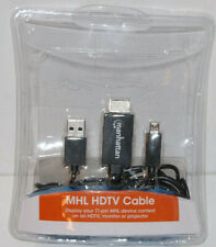 Manhattan USB / HDMI Anschlusskabel 1.50 m Schwarz [1x USB 2.0 Stecker Micro-B -