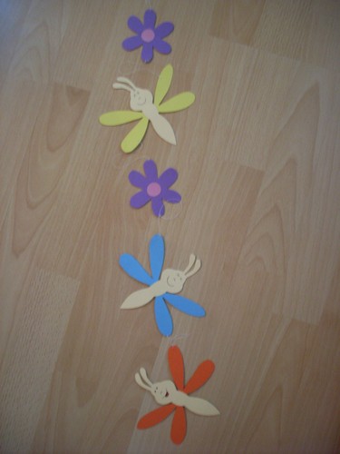 Fensterbild kette tonkarton - fensterbild,