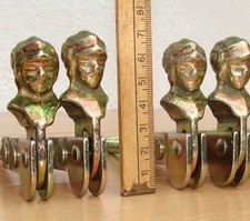 8x Fensterriegel Fensterladen - Halter - Metall Kopf Befestigung