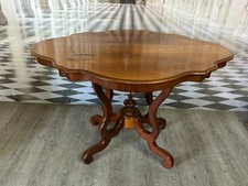 ANTIKER ESSTISCH TISCH UM 1850 SPÄT BIEDERMEIER MAHAGONI FURNIER