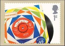 Mit den Beatles' Royal Mail Postkarte +ma1411