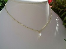 Gold Kette Mondstein-Anhänger