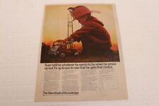 The new Book of Knowledge Feuerwehr Spielzeug Werbung Reklame Amerika USA 