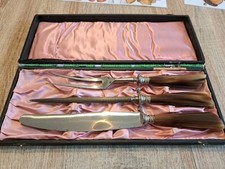 3 Teiliges Tranchierbesteck D. Herder Ohligs Vintage ca1950 SOLINGEN Nachlass 