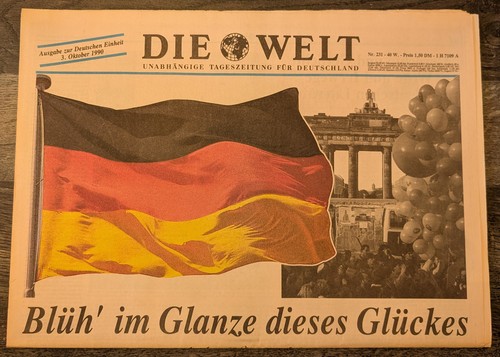 Die welt wiedervereinigung - die,