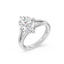 Weißgold Diamant Ring Lab