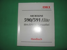 Handbuch Oki Mikroline 590/591 Elite  Deutsch  IBM-/ EPSON-kompatibel 
