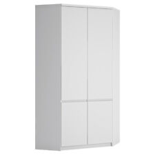 Eckkleiderschrank weiß Eckschrank Kinderzimmer Aufbewahrungsschrank modern 