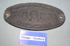 Waggonschild Waggonfabrik Jos. Rathgeber AG München Moosach 15x7,5cm 60er Jahre