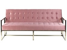 Eleganter 3-Sitzer Schlaffunktion klassisches Design rosa Marstal