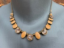 *Pilgrim* - Danish Design zauberhafte Halskette Lachstöne Gold längenverstellbar