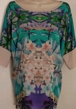 MADELEINE Damen Jugendliche Bluse Shirt Tunika Elastisch Gr.46 