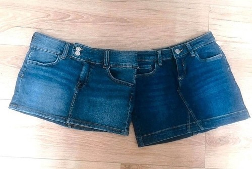 Set stück jeans miniröcke - set,
