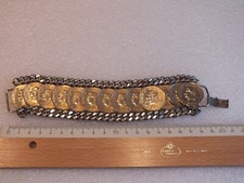 Vintage - altes Münzenarmband