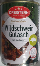Dreistern Wildschweingulasch