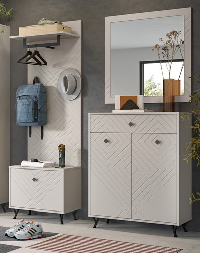 Garderobe set teilig sand - in,