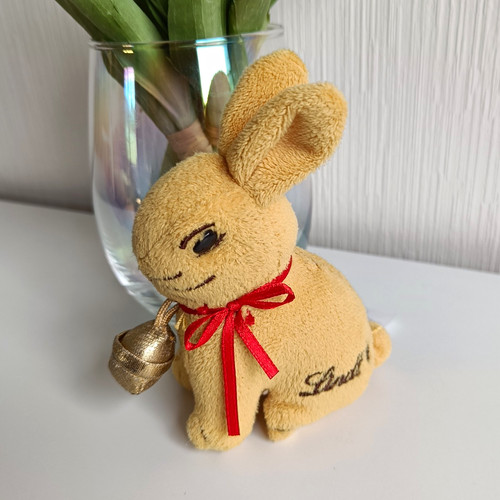 Lindt plüsch hase werbefigur - lindt,