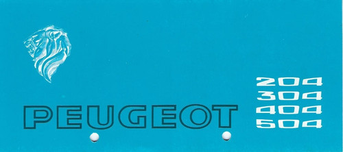 Autoprospekt peugeot 204 304 - autoprospekt,