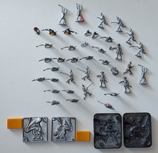 2 x alte Zinngießform 1106 + Zinnbrigade Schildkröt 64B + Zinnsoldaten