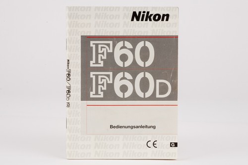 Bedienungsanleitung nikon f60 - nikon,