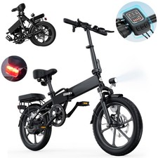 16" Klappbar E-Bike Elektrofahrrad E bike Moped E-City Bike Ultraleicht bis 80km