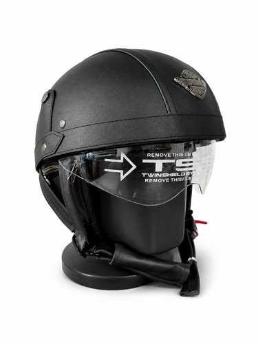 Retro motorrad halbhelm leder - retro,
