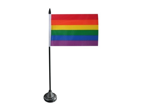 Tischflagge regenbogen - tischflagge,